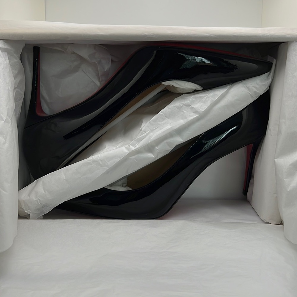 Kate Louboutin 85mm in box with bags and extra heel tips